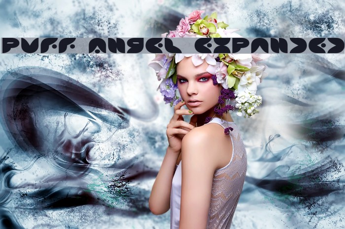 Puff Angel Expanded Font examples