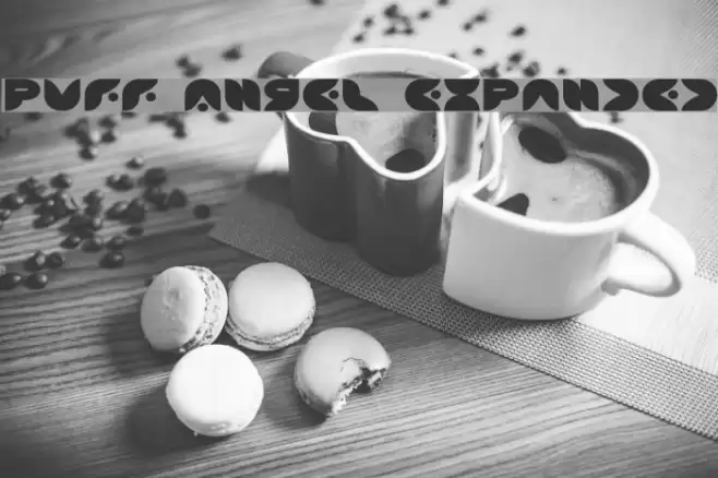 Puff Angel Expanded Font examples