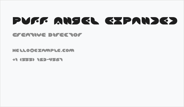 Puff Angel Expanded Business Card
