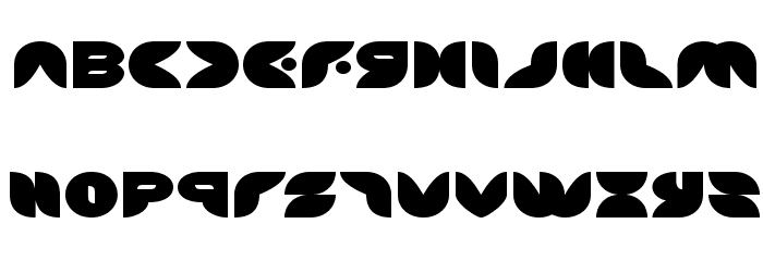 Puff Angel Expanded Font LOWERCASE
