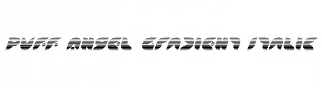 Puff Angel Gradient Italic  Скачать бесплатные шрифты