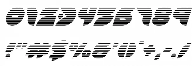 Puff Angel Gradient Italic Font OTHER CHARS