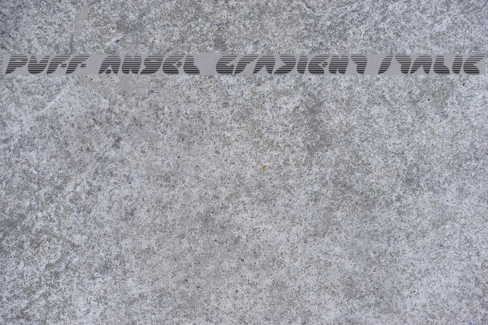 Puff Angel Gradient Italic Example 2