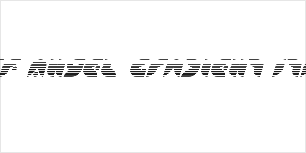 Puff Angel Gradient Italic Logo
