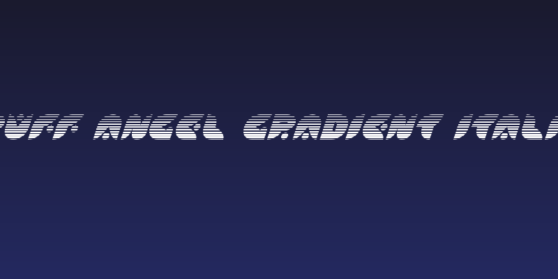 Puff Angel Gradient Italic Social Header