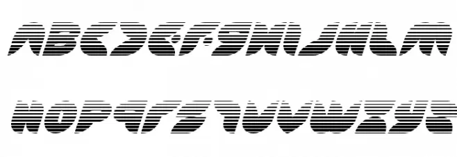 Puff Angel Gradient Italic Caratteri MINUSCOLO