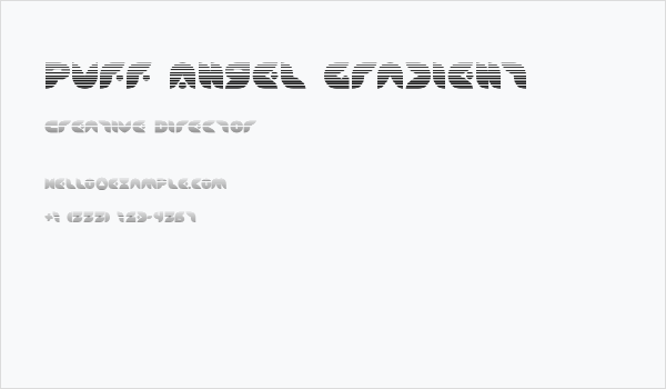 Puff Angel Gradient Business Card