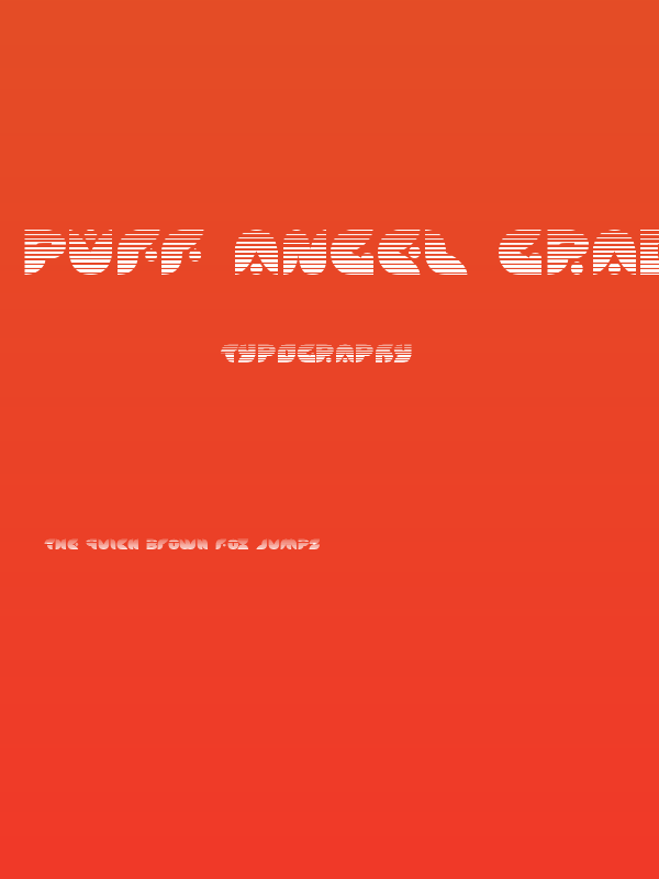 Puff Angel Gradient Poster