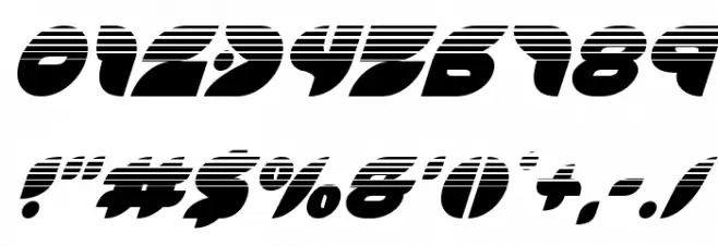 Puff Angel Halftone Italic Font OTHER CHARS