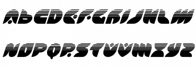 Puff Angel Halftone Italic Schriftart Groß