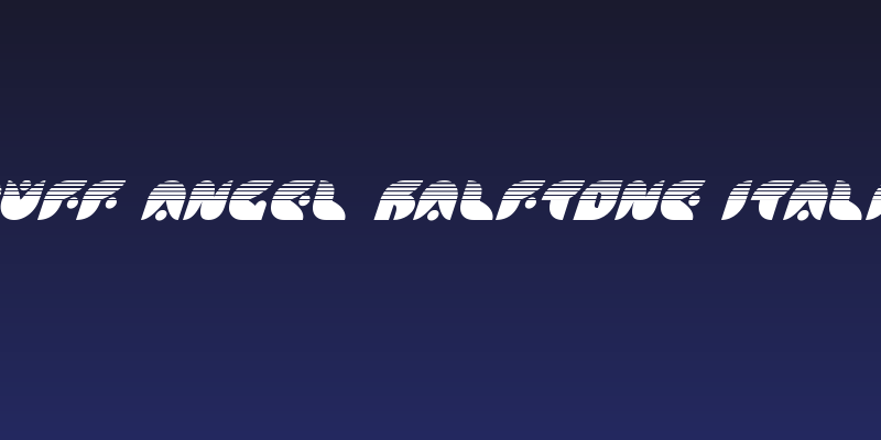 Puff Angel Halftone Italic Social Header