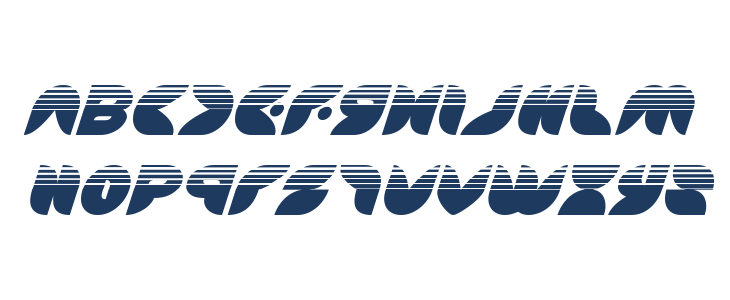 Puff Angel Halftone Italic Lowercase