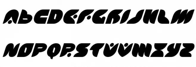 Puff Angel Italic Schriftart Groß