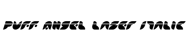 Puff Angel Laser Italic  font caratteri gratis
