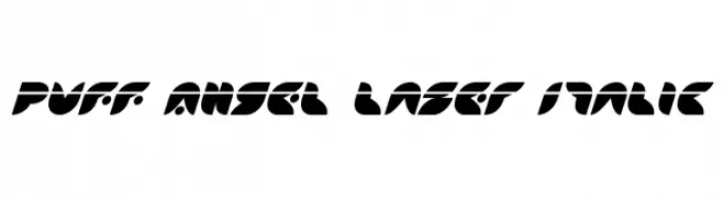 Puff Angel Laser Italic  les polices de caractères gratuit tlcharger
