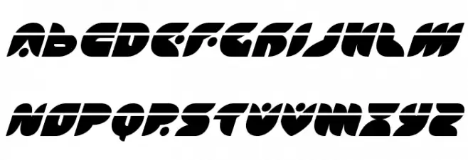 Puff Angel Laser Italic Fonte MAIÚSCULAS