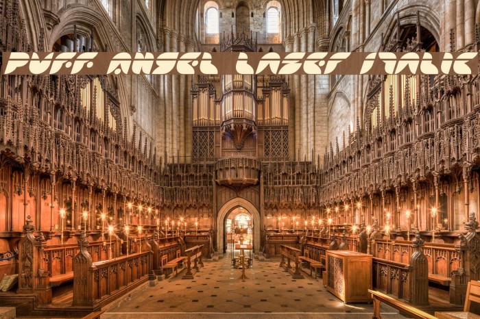 Puff Angel Laser Italic Example 2