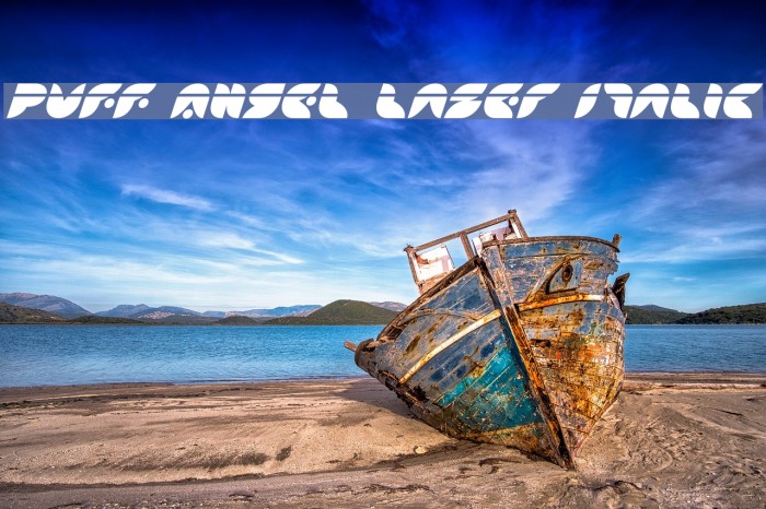 Puff Angel Laser Italic Example 3