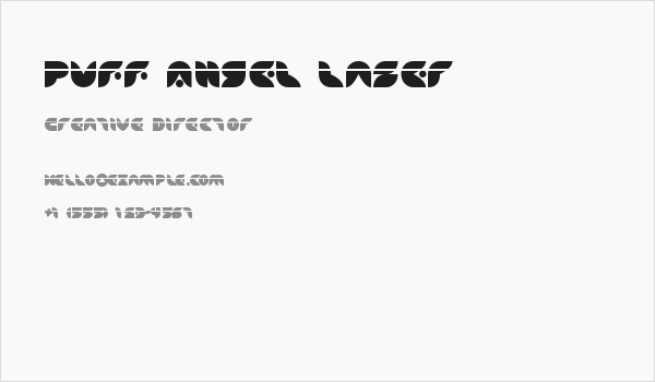Puff Angel Laser Business Card