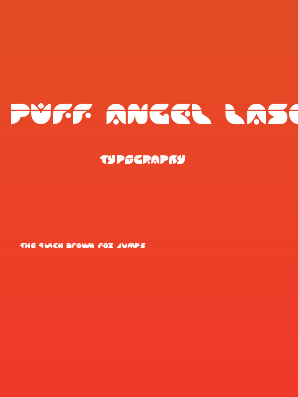 Puff Angel Laser Poster