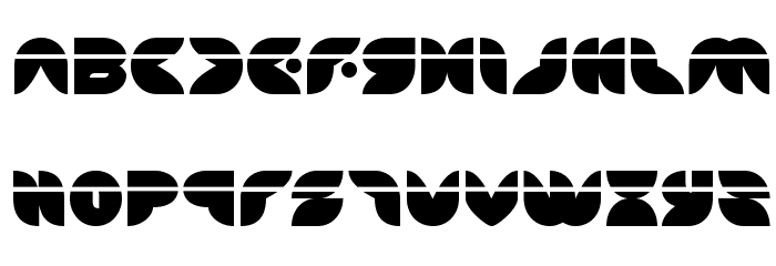 Puff Angel Laser Font LOWERCASE