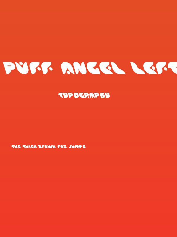 Puff Angel Leftalic Poster