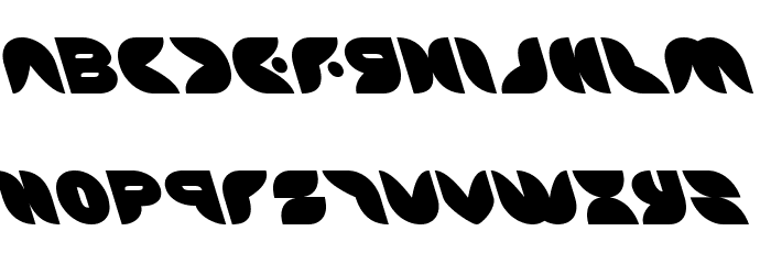 Puff Angel Leftalic Font LOWERCASE