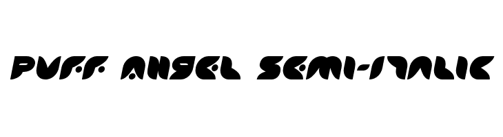 Puff Angel Semi-Italic  Free Fonts Download