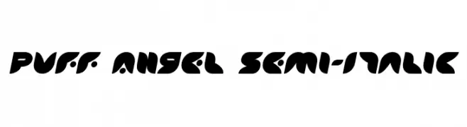 Puff Angel Semi-Italic  Frei Schriftart Herunterladen