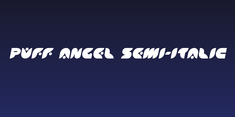 Puff Angel Semi-Italic Social Header