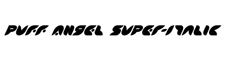 Puff Angel Super-Italic  免费字体下载