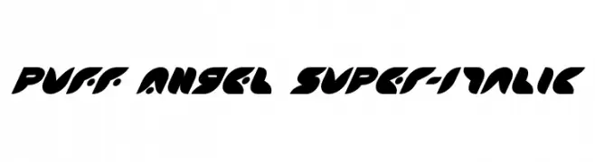 Puff Angel Super-Italic  les polices de caractères gratuit tlcharger