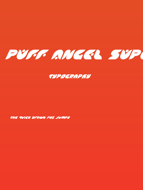 Puff Angel Super-Italic Poster