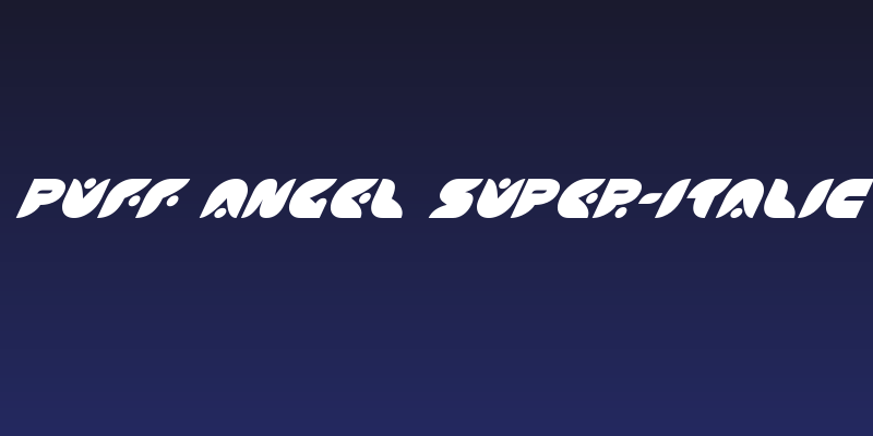 Puff Angel Super-Italic Social Header