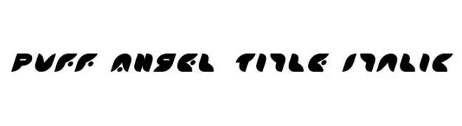Puff Angel Title Italic  Fuentes Gratis Descargar