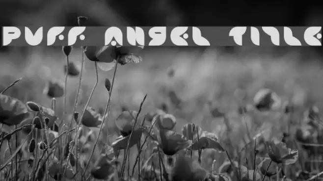 Puff Angel Title Font examples