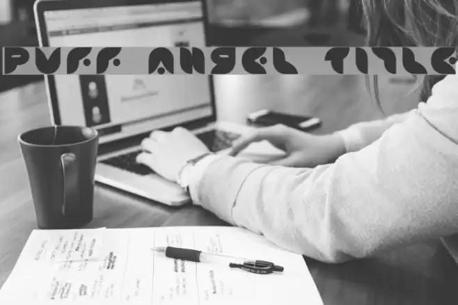 Puff Angel Title Font examples