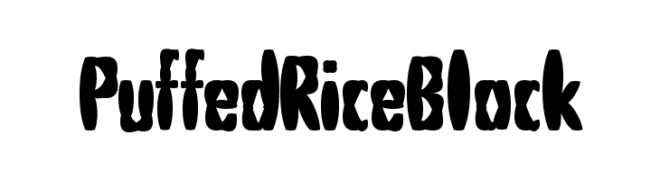 PuffedRiceBlack Font