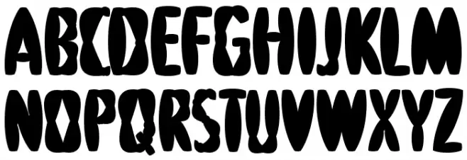 PuffedRiceBlack Schriftart Groß