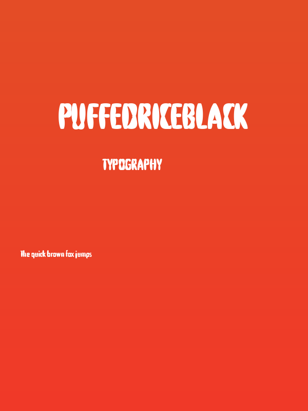 PuffedRiceBlack Poster