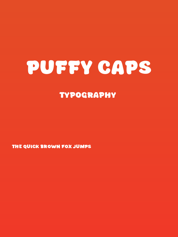 Puffy Caps Poster