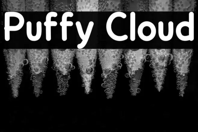 Puffy Cloud 字体 examples
