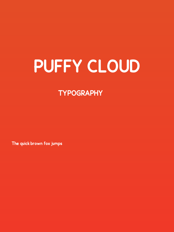 Puffy Cloud Poster