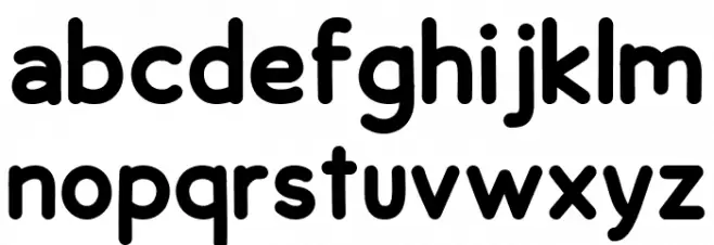 Puffy Cloud Caratteri MINUSCOLO