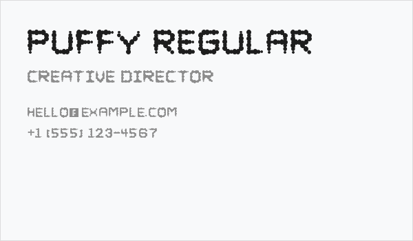 Puffy Regular Business Card