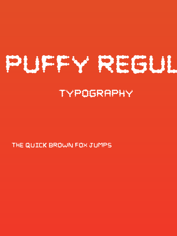 Puffy Regular Poster