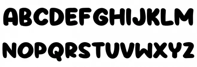 Puffy   خط أحرف كبيرة