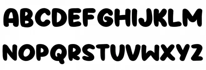 Puffy   خط أحرف صغيرة