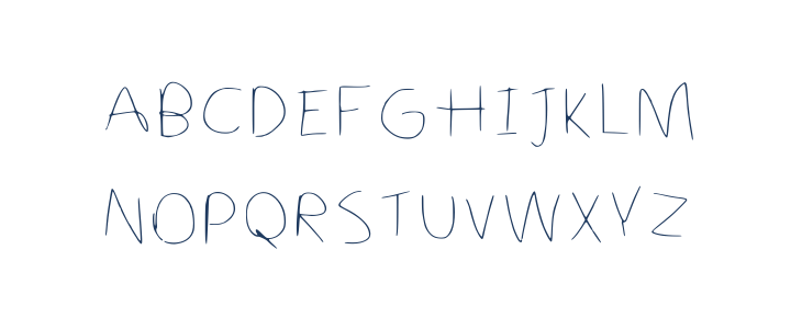 Puggos Messy Handwritin Regular Uppercase