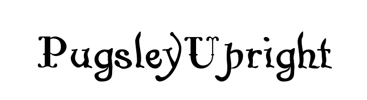 Pugsley Upright  Frei Schriftart Herunterladen